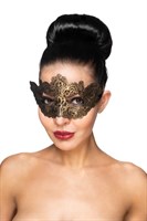 Золотистая карнавальная маска  Курса  - фото 1317204