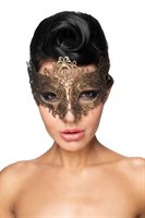 Золотистая карнавальная маска  Шедди  - фото 288953