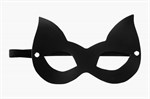 Черная маска  Кошечка  с ушками - фото 1317251