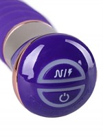 Фиолетовый спиралевидный вибратор - 21 см. - фото 1320322