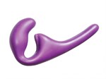 Фиолетовый безремневой страпон Seduction - 20,5 см. - фото 1317414
