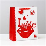 Бумажный пакет «Любовь» - 26 х 32 см. - фото 1368332