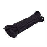 Хлопковая черная верёвка для любовных игр Mini Silk Rope - 10 м. - фото 1425204