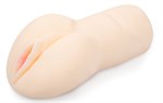 Телесная реалистичная вагина-мастурбатор из био-кожи - фото 1424637