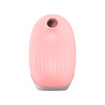 Розовый вибростимулятор с вакуумной стимуляцией Cherubic - фото 1318635