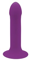 Фиолетовый дилдо на присоске  Hitsens 6 - 13,5 см. - фото 1318648