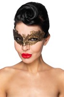 Золотистая карнавальная маска  Денеб  - фото 305006