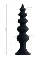 Черная анальная ёлочка Indi - 11,5 см. - фото 1368424
