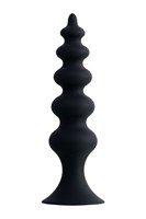 Черная анальная ёлочка Indi - 11,5 см. - фото 1368414