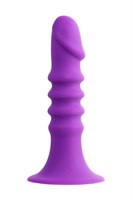 Фиолетовый анальный фаллоимитатор Drilly - 14 см. - фото 305234