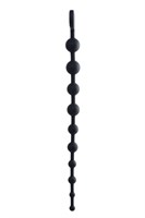 Черные анальные бусы Cephei - 33,5 см. - фото 1318968