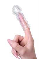 Прозрачная рельефная насадка на палец Hicks - 8,5 см. - фото 1368494