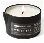 Массажная свеча с феромонами Natural Instinct WHITE TEA - 70 мл. - фото 1319657