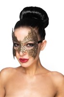 Золотистая карнавальная маска  Алиот  - фото 1320091