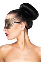 Золотистая карнавальная маска  Альтаир  - фото 1320098