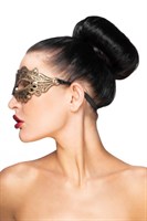 Золотистая карнавальная маска  Антарес  - фото 1320107