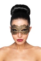Золотистая карнавальная маска  Антарес  - фото 1320106
