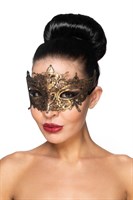 Золотистая карнавальная маска  Каф  - фото 1320118