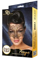 Золотистая карнавальная маска  Регул  - фото 1320126