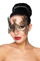 Золотистая карнавальная маска  Селена  - фото 1320133