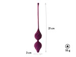 Фиолетовые вагинальные шарики Alcor - фото 1320572