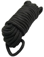Черная верёвка для бондажа и декоративной вязки - 10 м. - фото 1410643
