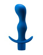 Синяя анальная вибропробка Derby - 13,5 см. - фото 1322854