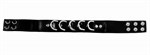 Длинный черный чокер с D-кольцами - фото 1322446