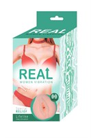 Телесный мастурбатор-вагина Real Women Vibration - фото 1368937