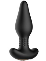 Черная анальная вибропробка Carl с пультом - 16,4 см. - фото 1322672