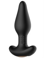Черная анальная вибропробка Carl с пультом - 16,4 см. - фото 1322670