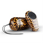 Леопардовое виброяйцо Maha с пультом ДУ - фото 307715