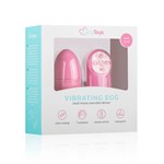 Розовое виброяйцо Vibrating Egg с пультом ДУ - фото 1369040