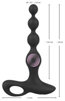 Черная анальная цепочка с вибрацией Rechargeable Anal Beads - 20 см. 195056 - фото 72993