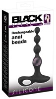 Черная анальная цепочка с вибрацией Rechargeable Anal Beads - 20 см. 195056 - фото 72994