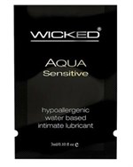 Мягкий лубрикант на водной основе WICKED AQUA Sensitive - 3 мл. 195209 - фото 133475