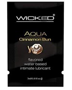 Лубрикант Wicked Aqua Cinnamon Bun с ароматом булочки с корицей - 3 мл. - фото 1324967