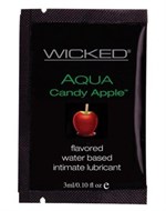 Лубрикант с ароматом сахарного яблока Wicked Aqua Candy Apple - 3 мл. - фото 1324969