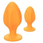 Набор из двух оранжевых анальных пробок Cheeky - фото 1325067