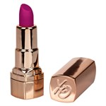 Золотистый вибратор-помада с пурпурным мягким кончиком Hide   Play Rechargeable Lipstick - фото 1325139