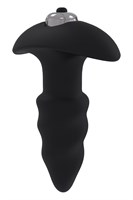 Черная анальная вибровтулка Single Speed Love Arrow Plug - 9,8 см. 195768