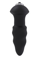 Черная анальная вибровтулка Single Speed Love Arrow Plug - 9,8 см. 195768