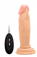 Телесный вибратор-реалистик Vibrating Realistic Cock 6  - 15 см. 195989 - фото 136727