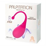 Ярко-розовый вибростимулятор-яйцо Palpitation - фото 1326193