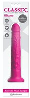 Ярко-розовый вибромассажер-реалистик с присоской Classix Wall Banger 2.0 - 19,1 см. - фото 1326302