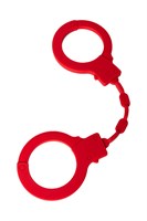 Красные силиконовые наручники  Штучки-дрючки  - фото 309301