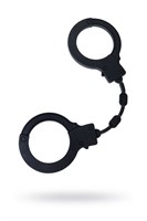 Черные силиконовые наручники  Штучки-дрючки  - фото 1369228