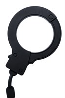 Черные силиконовые наручники  Штучки-дрючки  - фото 1369233