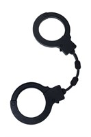Черные силиконовые наручники  Штучки-дрючки  - фото 1369227