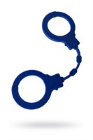 Синие силиконовые наручники  Штучки-дрючки  - фото 1369236